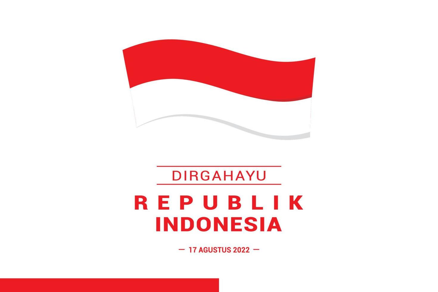 onafhankelijkheidsdag van Indonesië vector