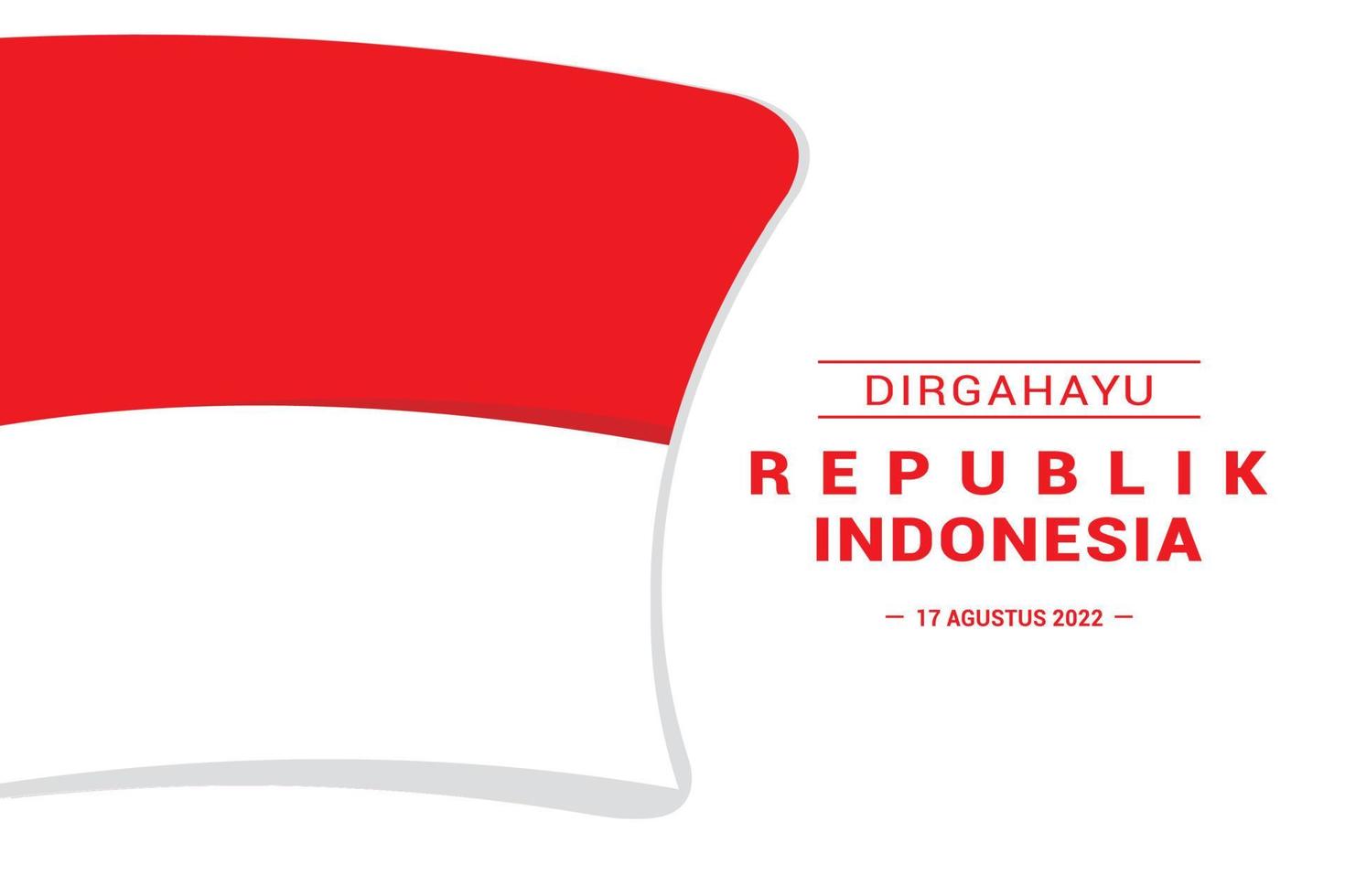 onafhankelijkheidsdag van Indonesië vector