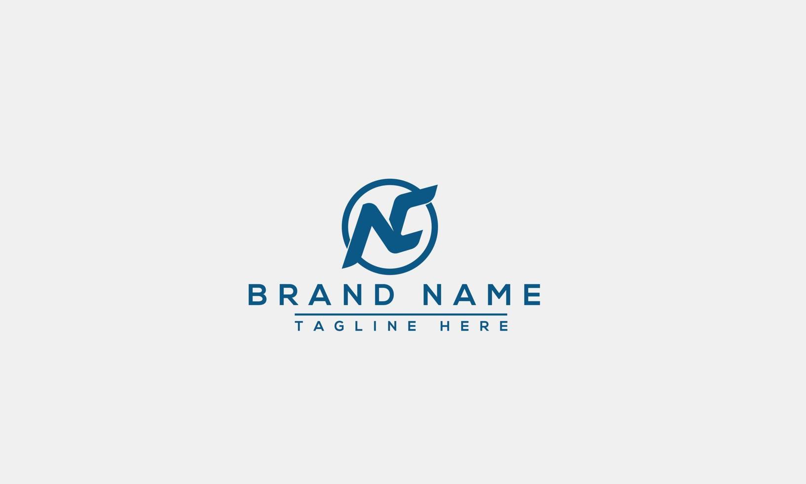 logo ontwerp brief nc. elegant modern. vectorsjabloon. vector