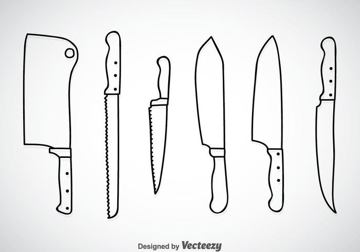 Kookmes overzicht vector sets