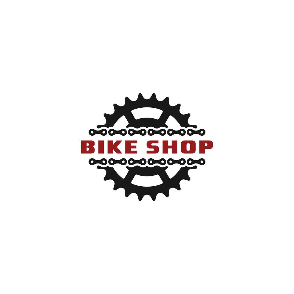 fiets winkel logo sjabloon vector, pictogram op witte achtergrond vector