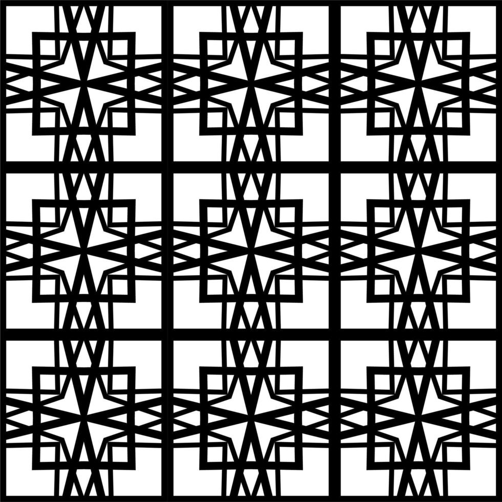 geometrische naadloze patronen achtergrondontwerp zwart. abstract lijntekeningenpatroon voor behang vector
