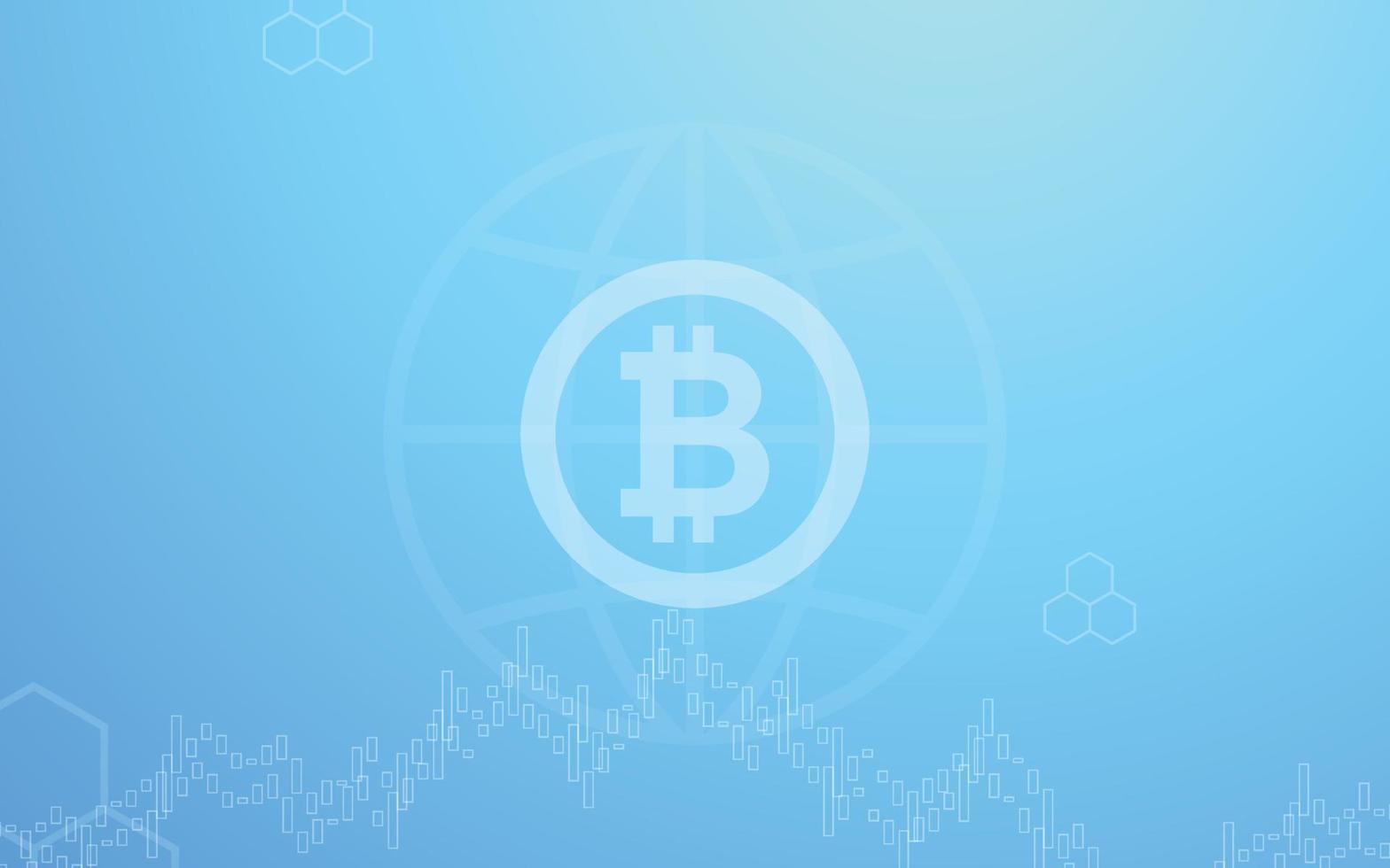 lichte en donkere achtergrond, bitcoin crypto valuta illustratie vector voor pagina, logo, kaart, banner, web en printen.