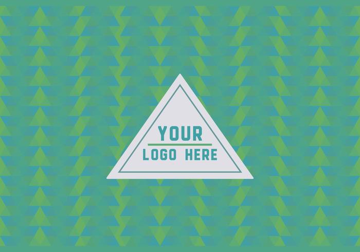 Gratis Groene Geometrische Logo Achtergrond vector