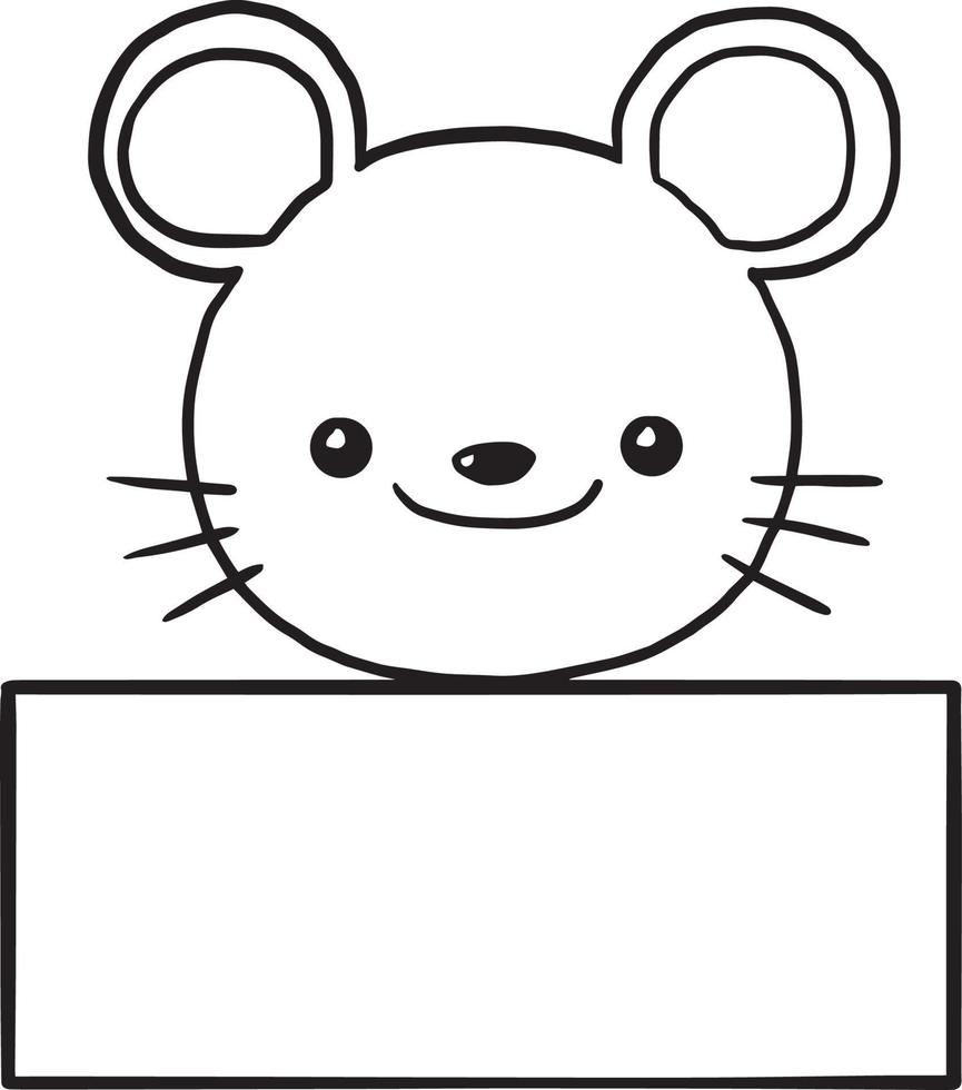 kat cartoon doodle kawaii anime kleurplaat schattig illustratie clip art karakter vector