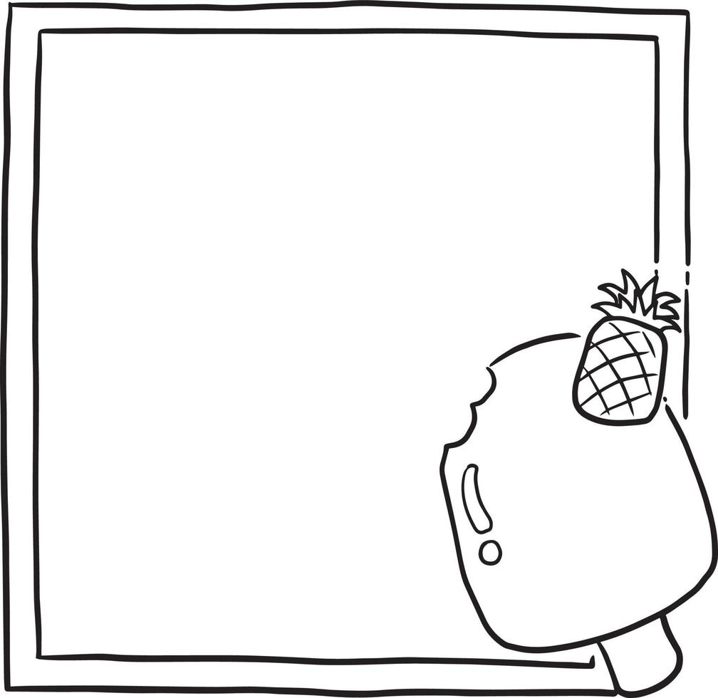 frame tekenfilm schattig kawaii krabbel kleurplaat tekening illustratie illustraties manga anime vector