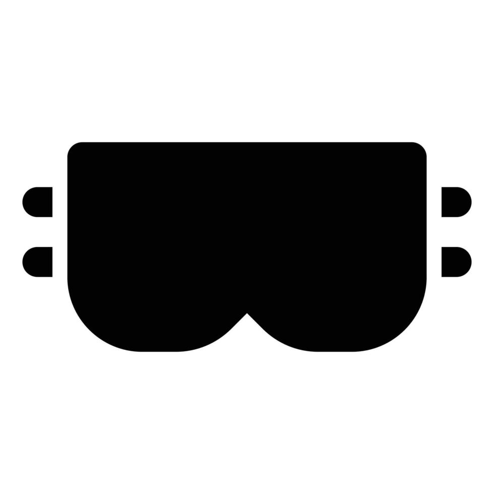 constructie thema solide stijl lasbril icoon vector