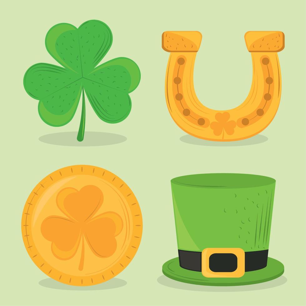 iconen st patricks dag vector