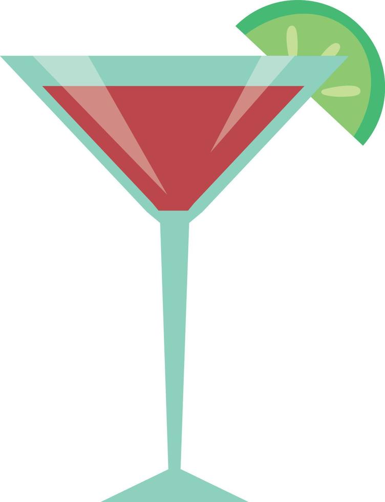 cocktail met citroen vector