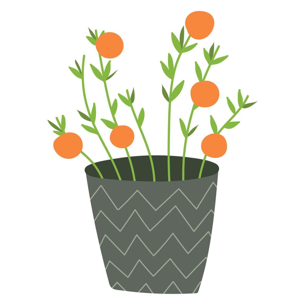 tuinplant en fruit vector