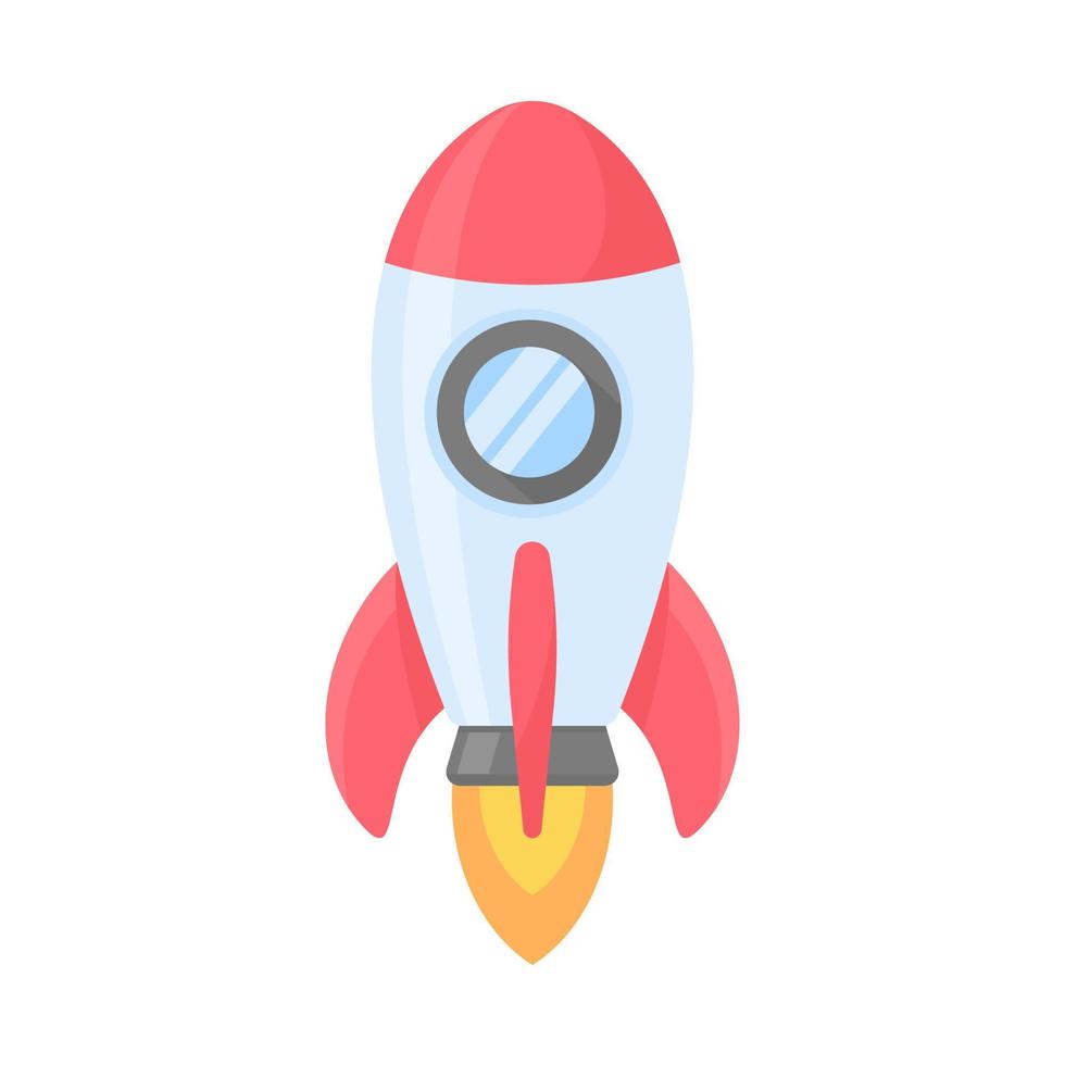raketlancering in de ruimte business start-up idee vector