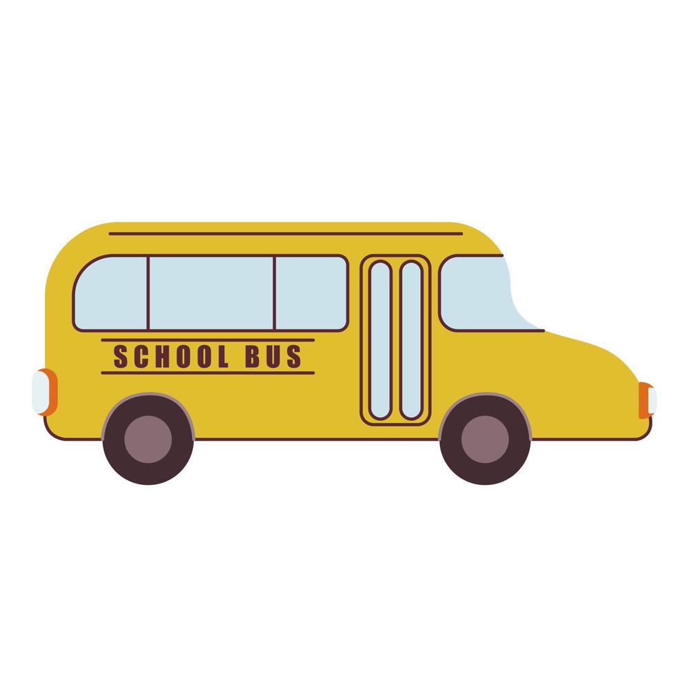 illustartion van schoolbus vector