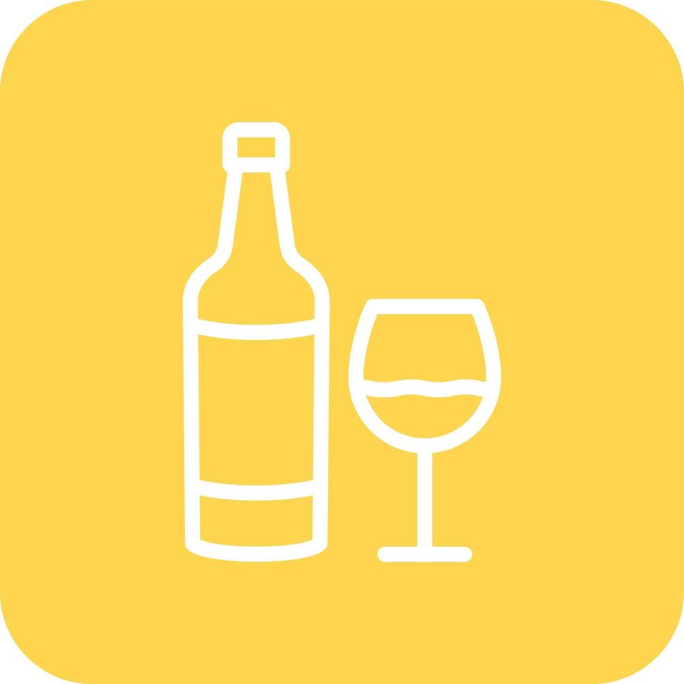wijnfles vector pictogram ontwerp illustratie