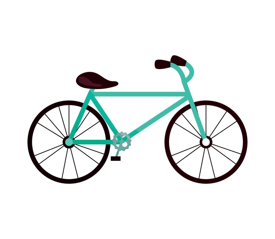 groen fietspictogram vector