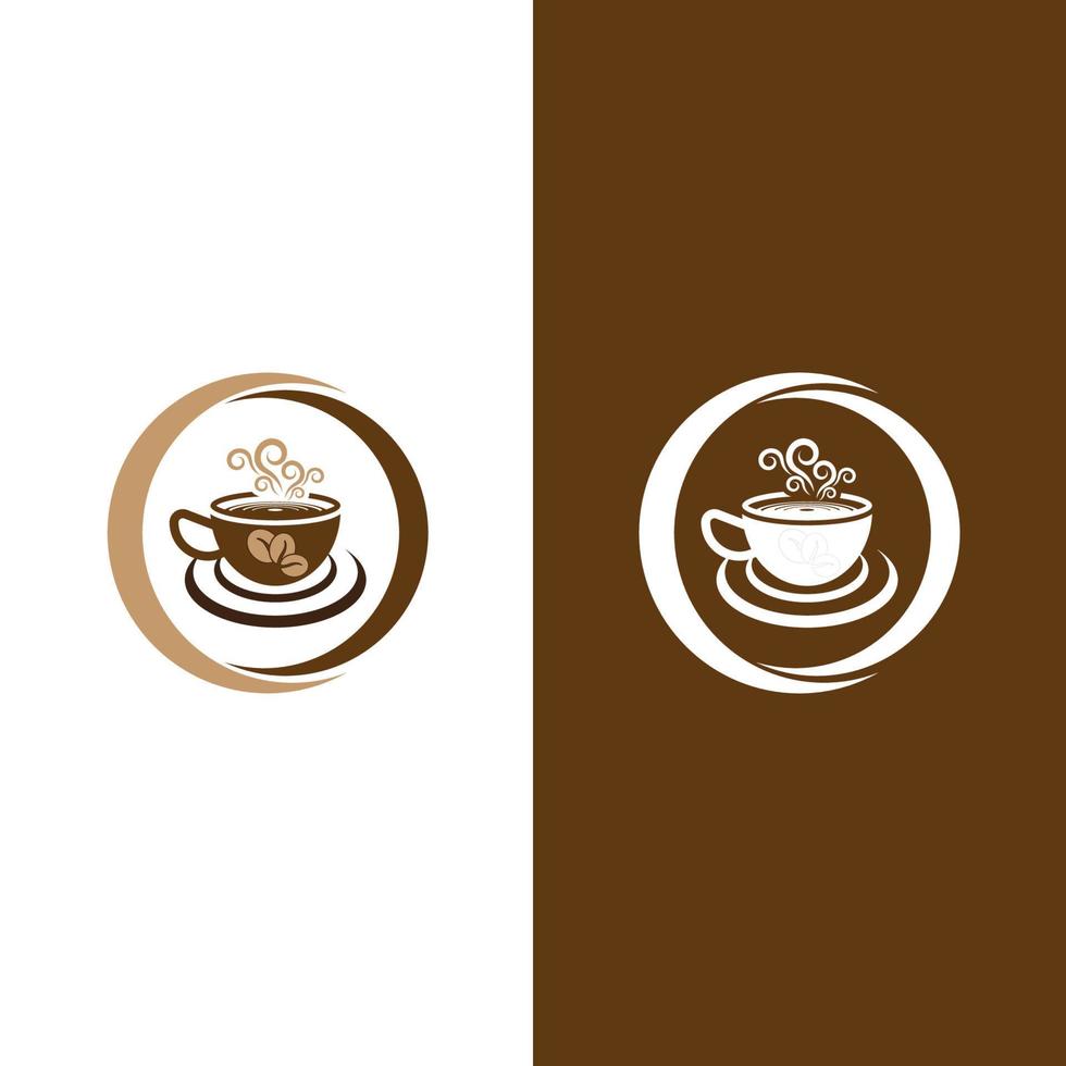 koffiekopje logo sjabloon vector