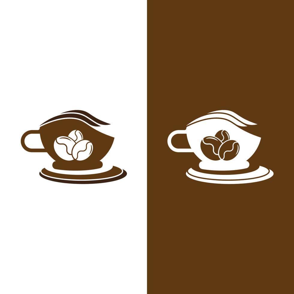 koffiekopje logo sjabloon vector