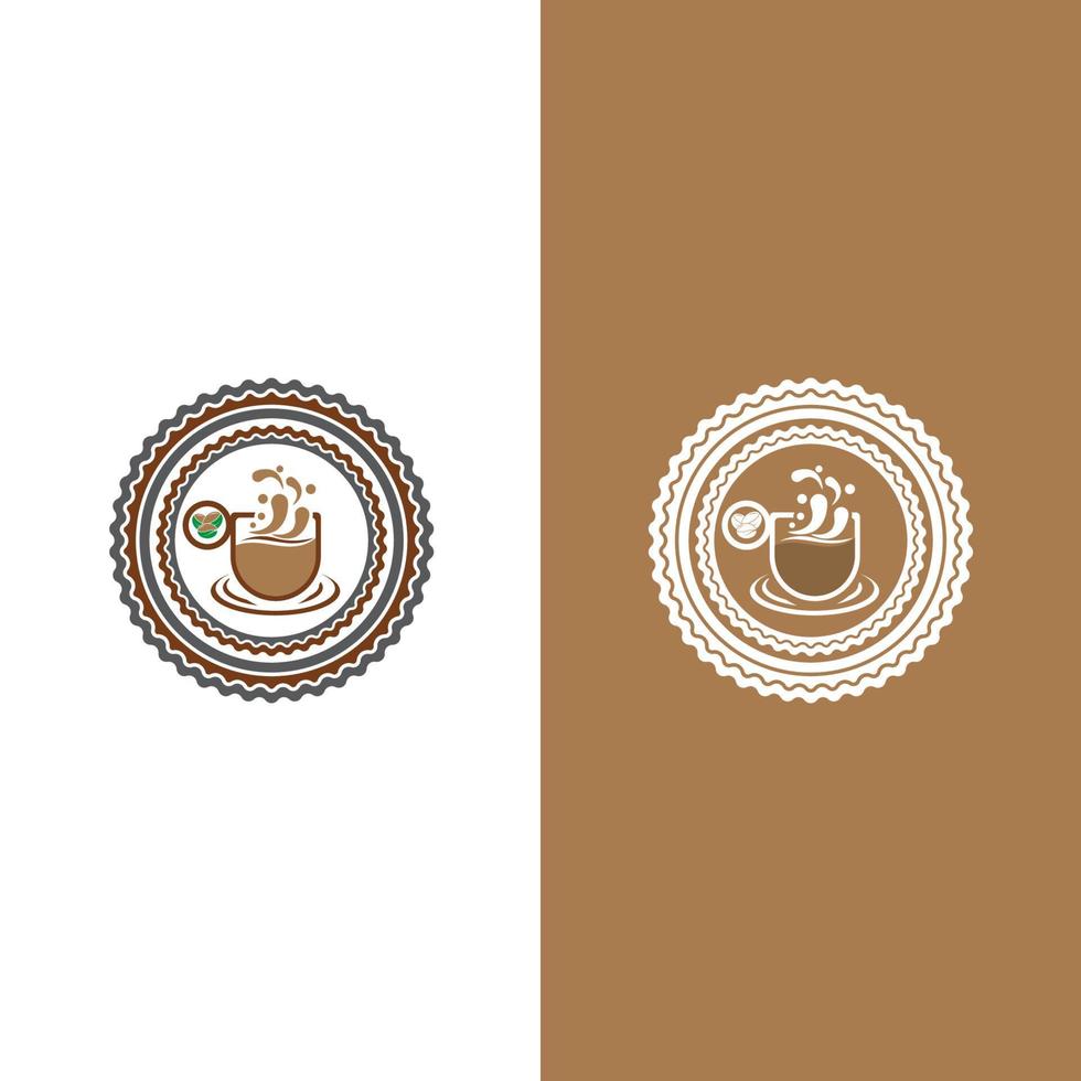 koffiekopje logo sjabloon vector