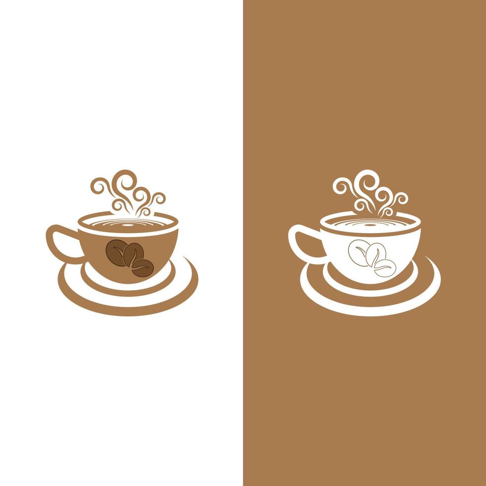 koffiekopje logo sjabloon vector