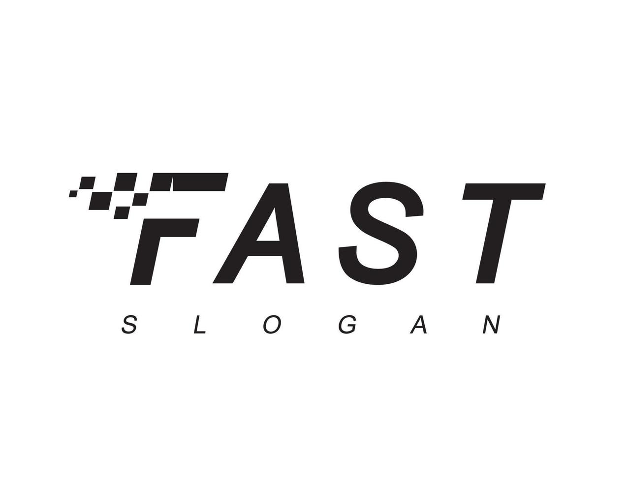 snel logo met racevlagsymbool vector