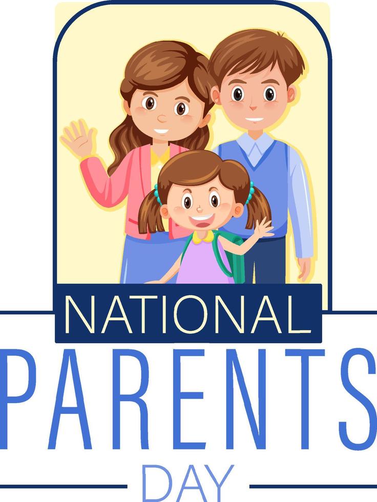 nationale ouderdag poster sjabloon vector