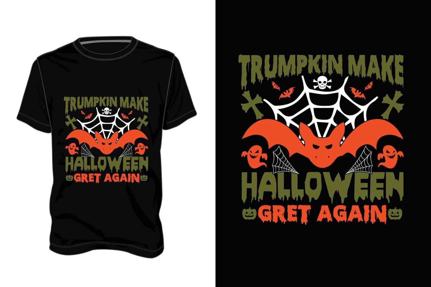 Halloween-t-shirt. halloween cadeau-idee, halloween vectorafbeelding voor t-shirt, vectorafbeelding, halloween vakantie vector