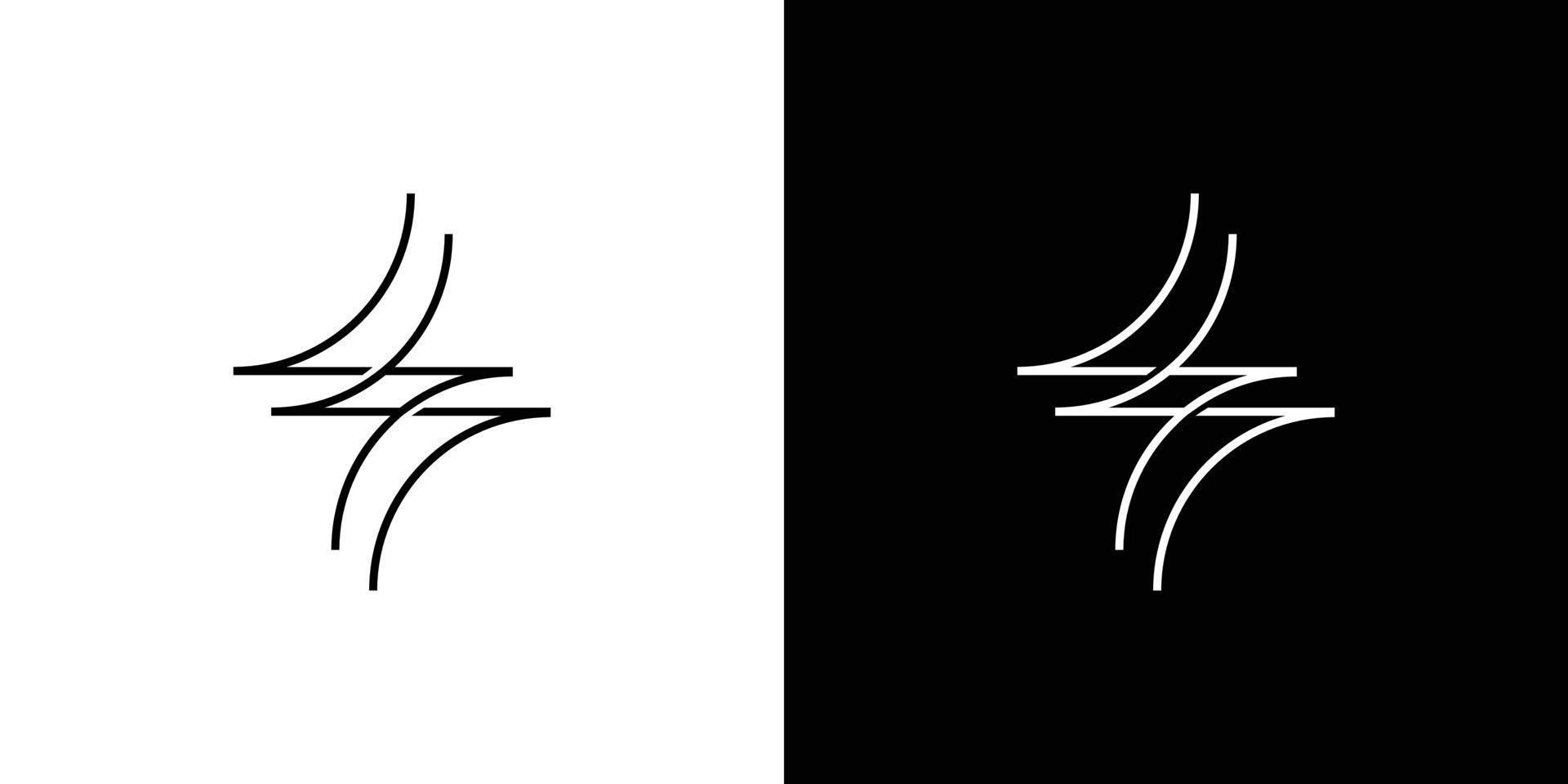 eenvoudig en modern letter ss-initialen logo-ontwerp vector