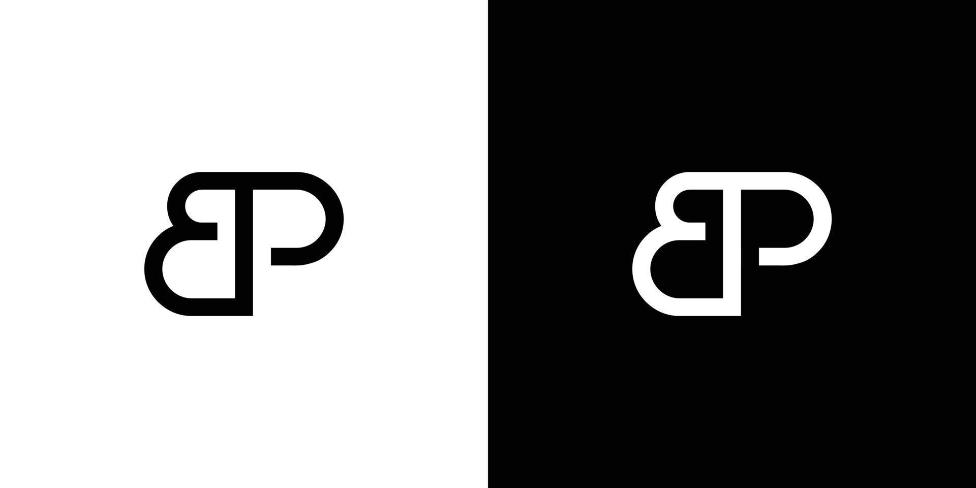 modern en uniek ep-initialen logo-ontwerp vector