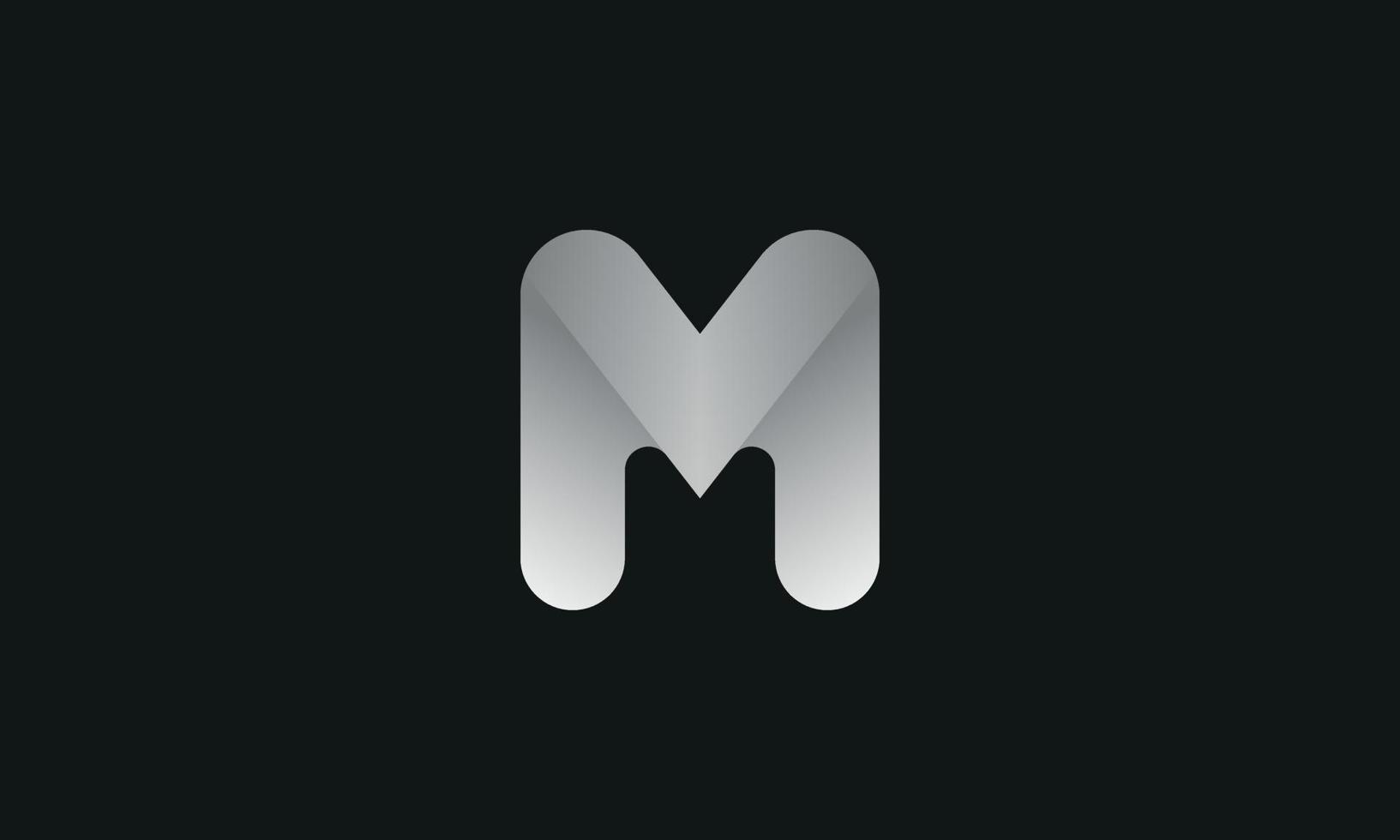 letter m logo ontwerp gratis vector sjabloon.