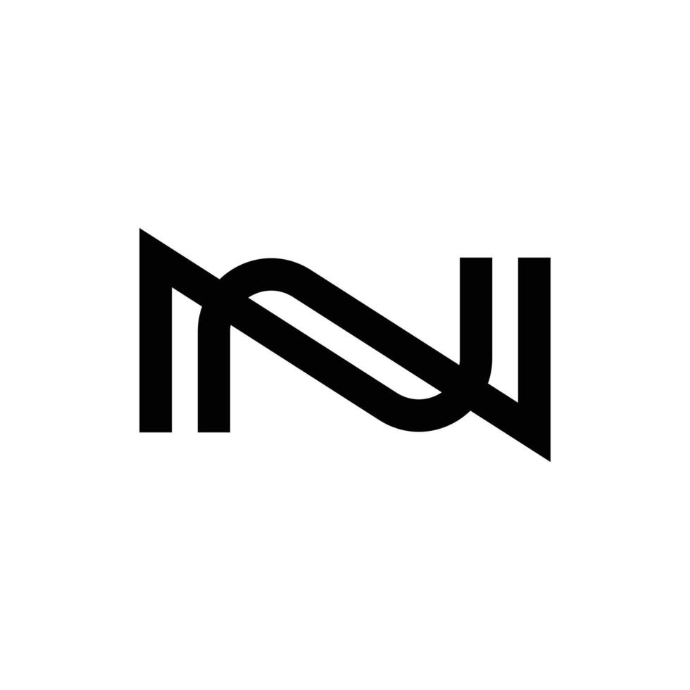 modern letter n monogram logo-ontwerp vector