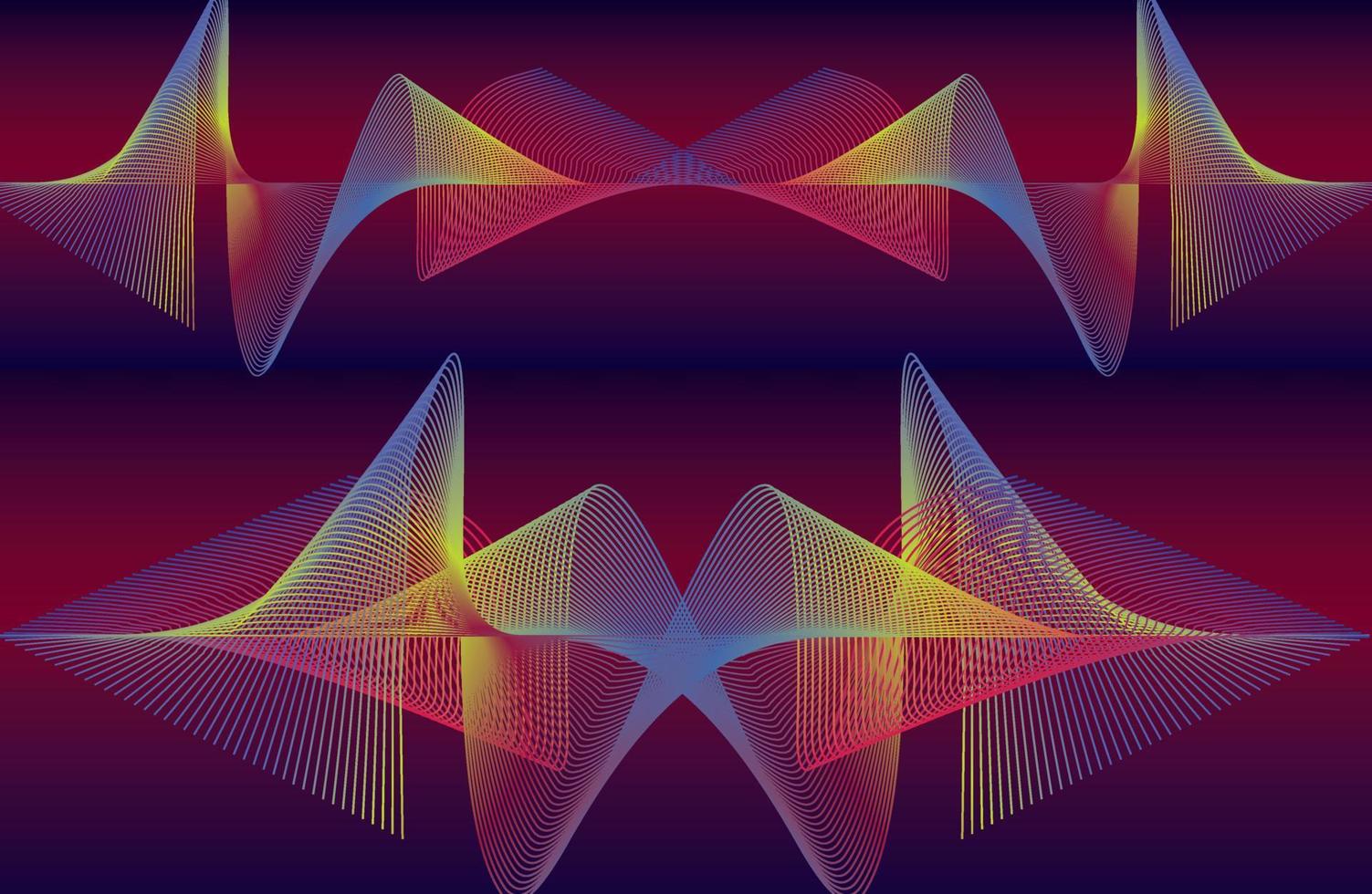 abstracte achtergrond maakt gebruik van gebogen lijnen om het eruit te laten zien als een wervelende spiraal en maakt gebruik van een verscheidenheid aan kleurgradatietechnieken. vector