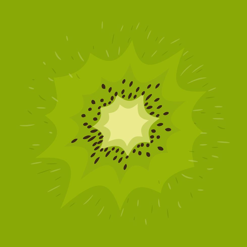 achtergrond met verse kiwi's. zomerfruit voor een gezonde levensstijl. biologisch fruit. cartoon-stijl. vectorillustratie voor elk ontwerp. vector