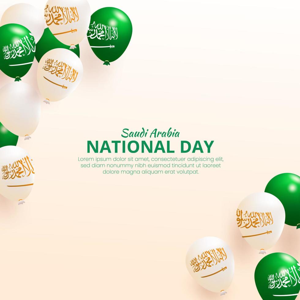 saoedi-arabische nationale feestdag social media banner vector