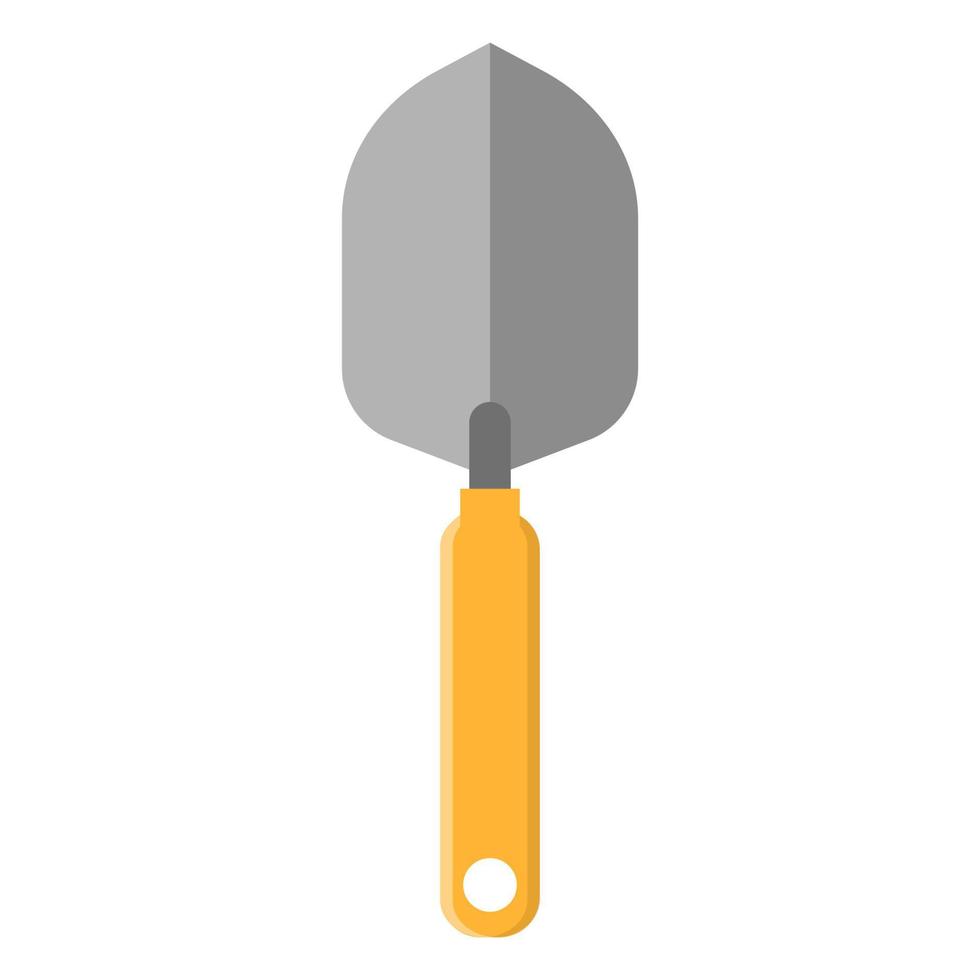 tuin troffel spade of schop pictogram geïsoleerd op een witte achtergrond. tuingereedschap. vectorillustratie in cartoon-stijl voor uw ontwerp vector