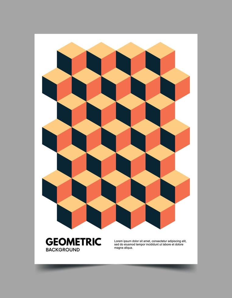 abstracte geometrische achtergrondsjabloon vector