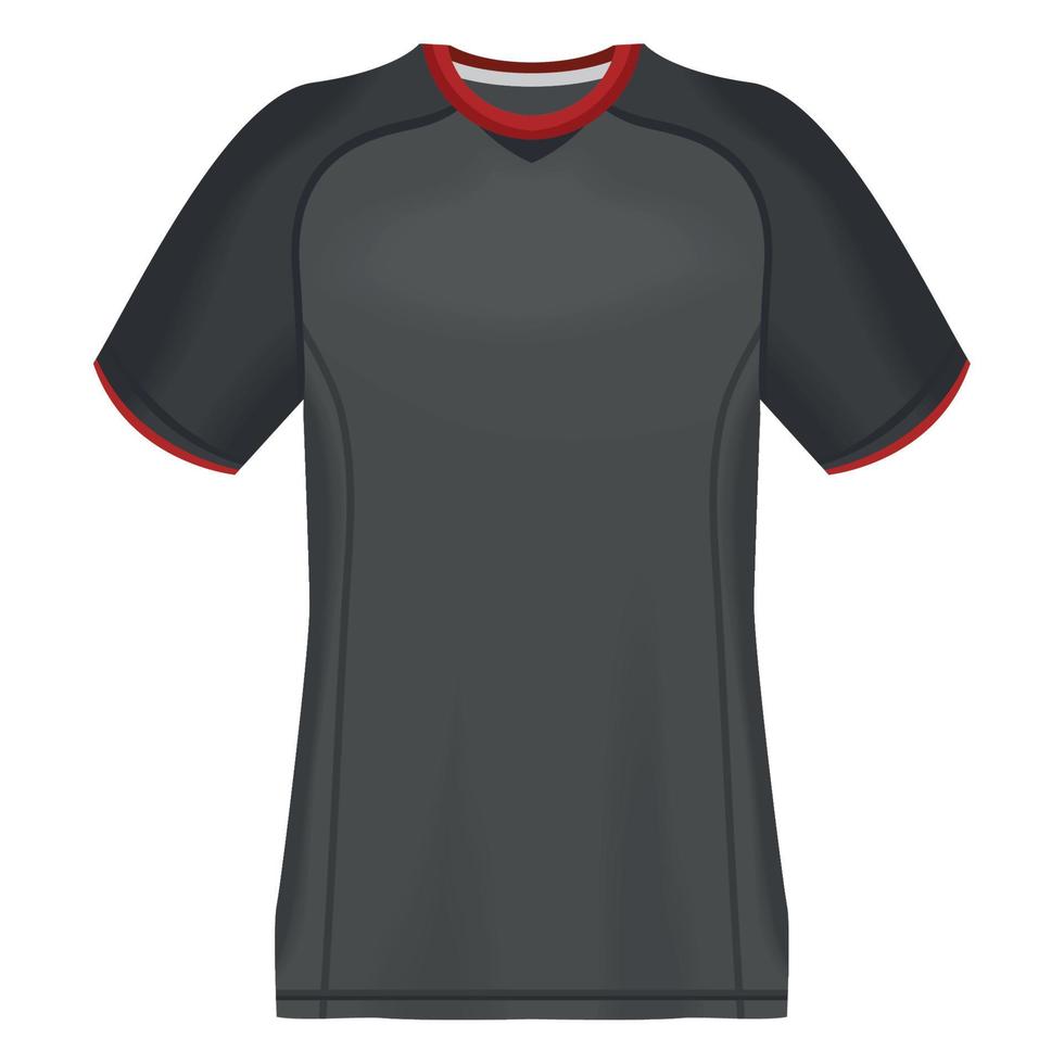 grijze jersey sport voorkant vector