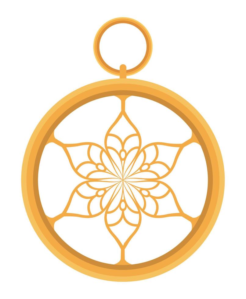 gouden islamitische talisman vector