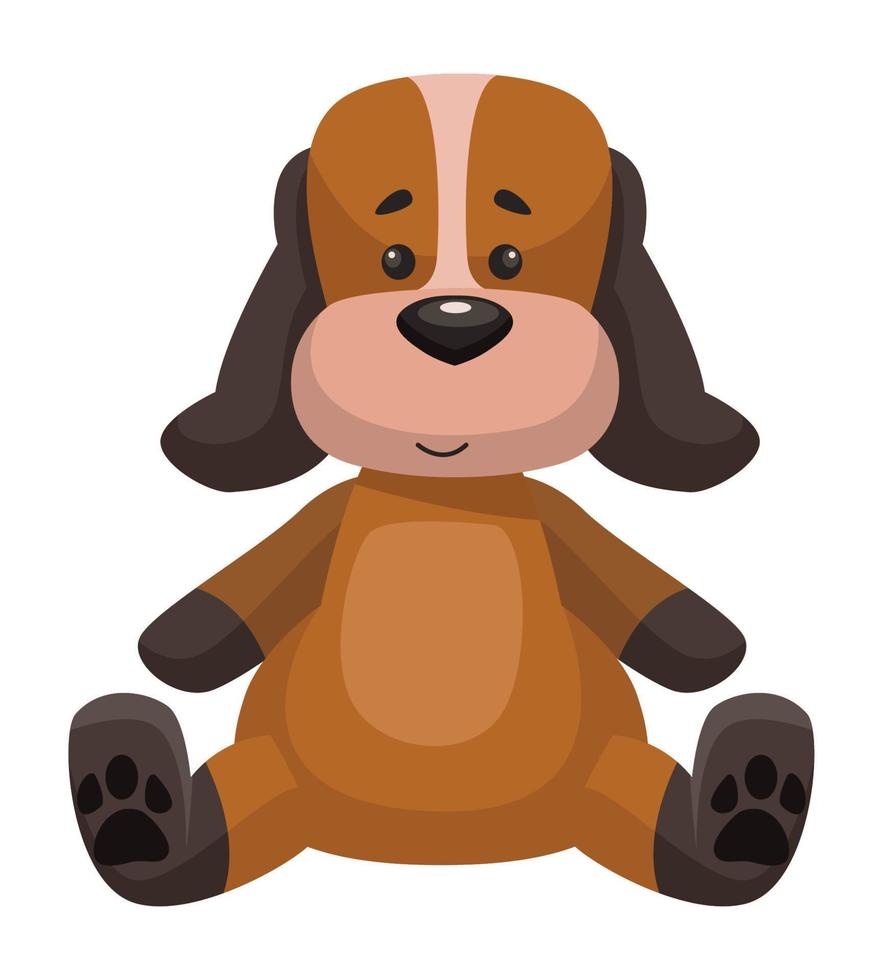 kleine hond knuffel vector