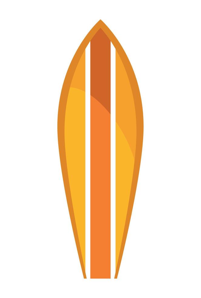 oranje surfplank sport vector