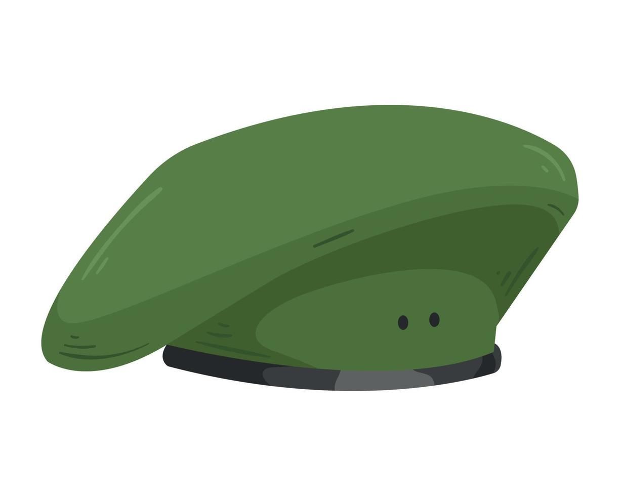 groene militaire baret vector