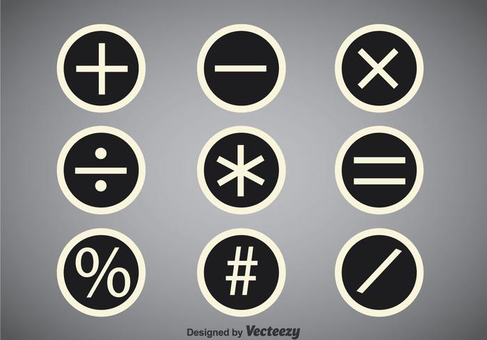 Math Symbolen Cirkel Vector Sets