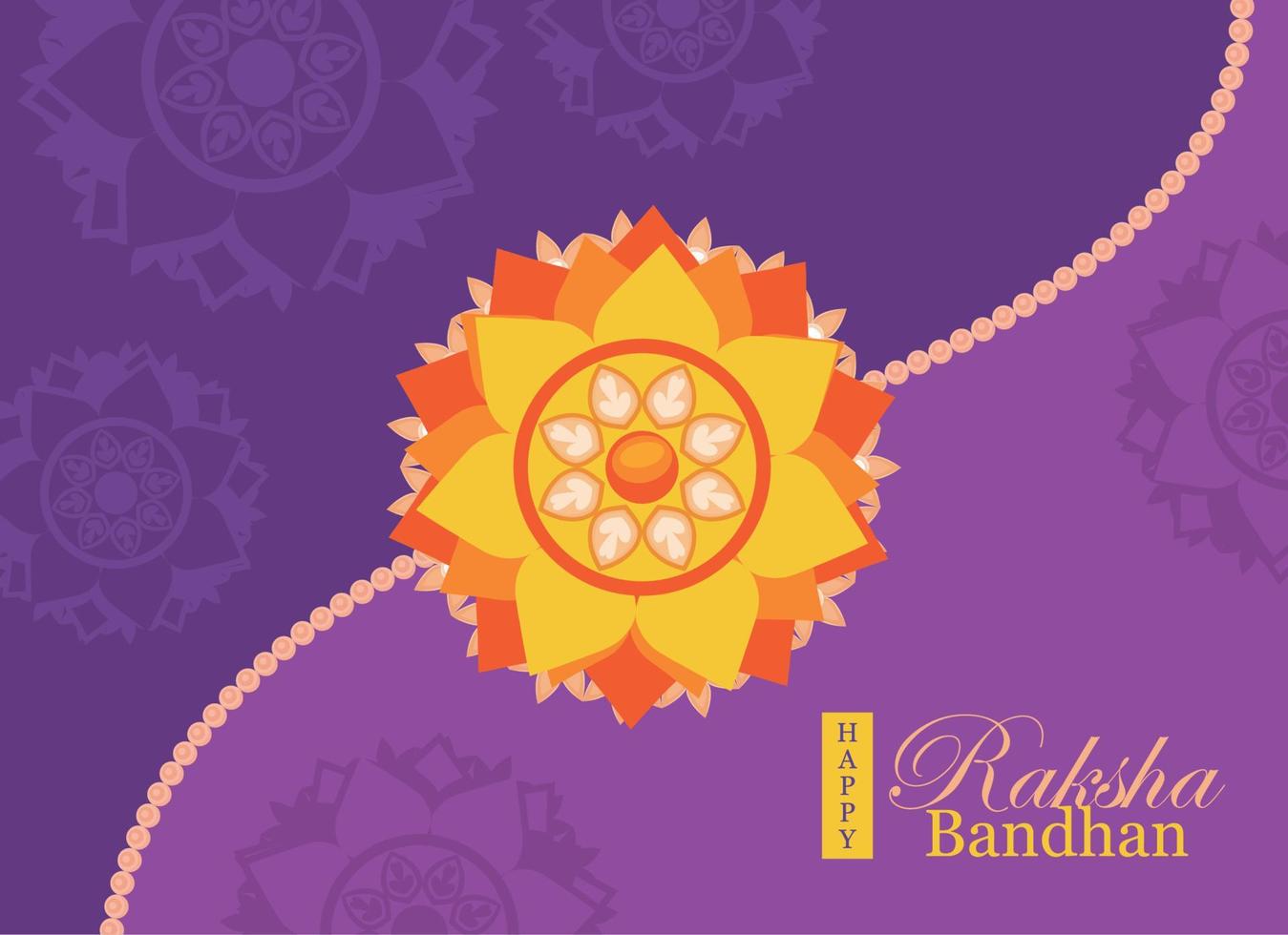 raksha bandhan belettering poster vector