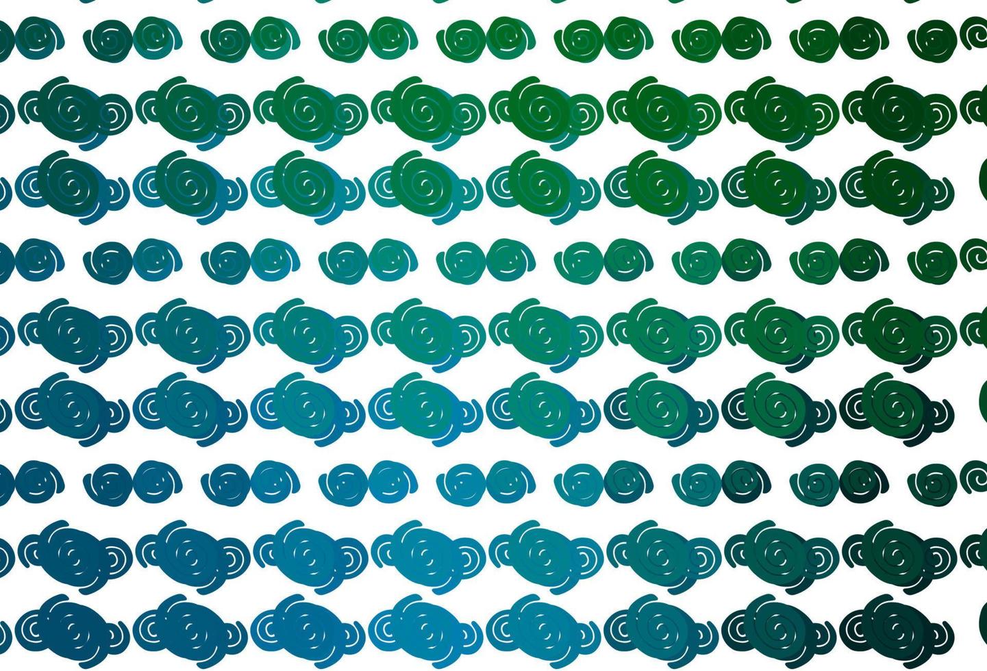 lichtblauwe, groene vectorachtergrond met lampvormen. vector