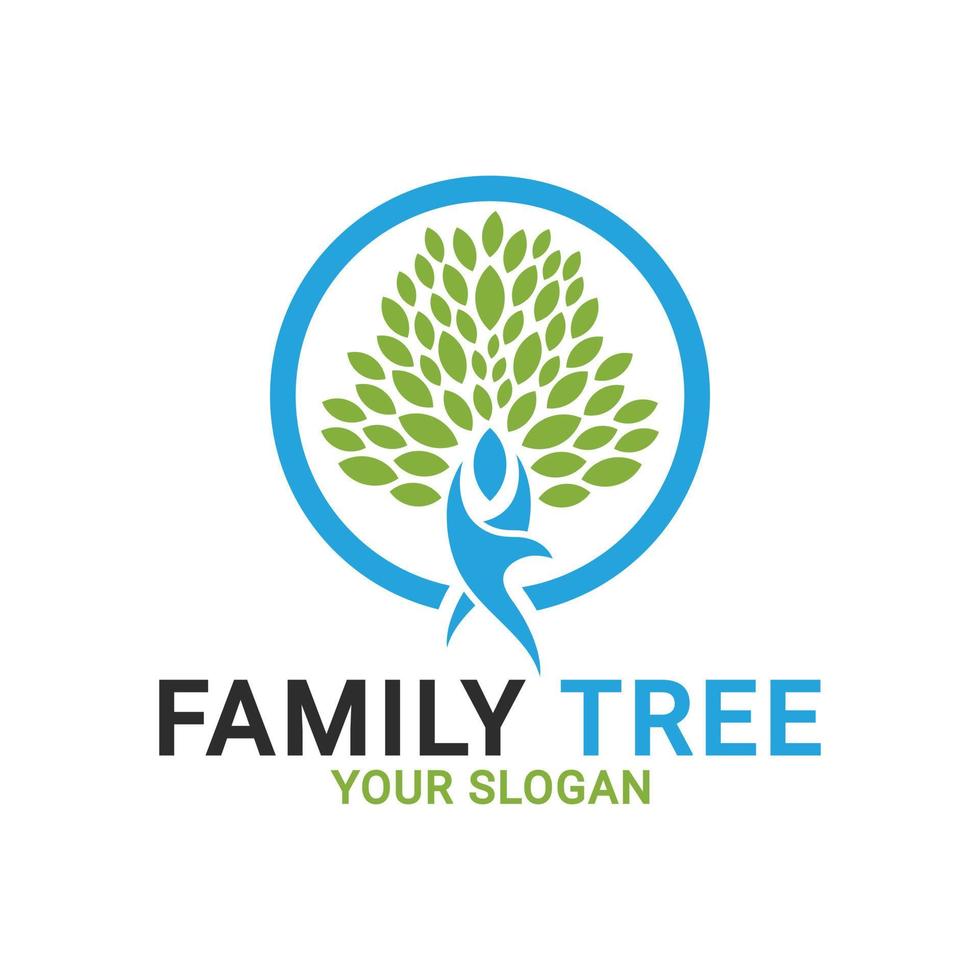 stamboom logo, mensen ecologie boom logo, menselijke boom logo sjabloon sjabloon vector