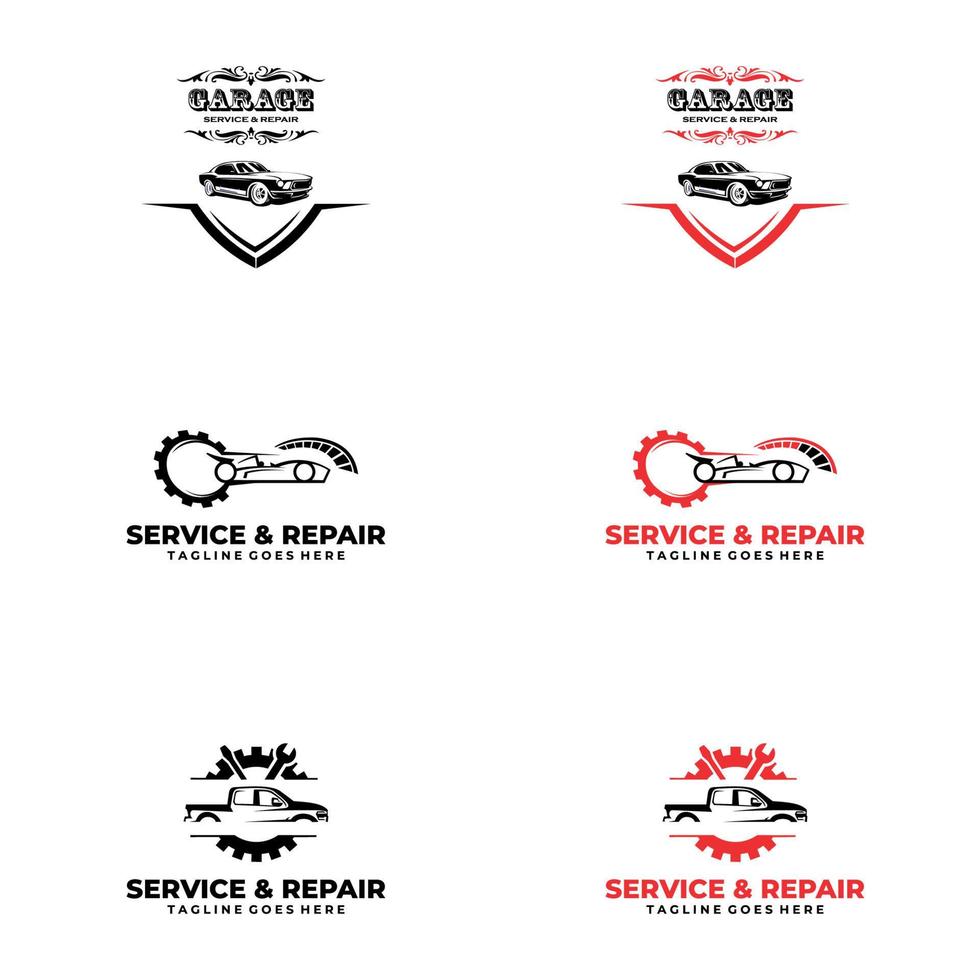auto-logo auto vector pictogram. geschikt voor bedrijfslogo, print, digitaal, pictogram, apps en ander marketingmateriaal. auto-logo set