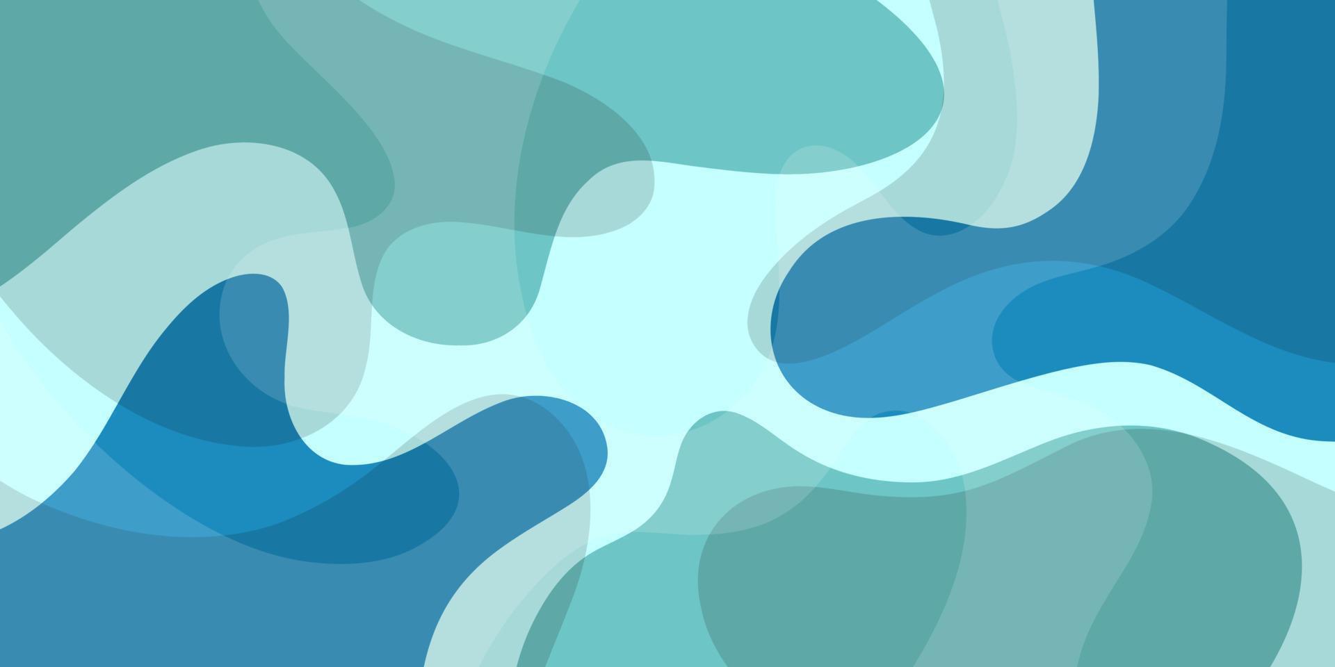 abstracte achtergrond blauw en groen golfpatroon concept voor behang sjabloon banner vector
