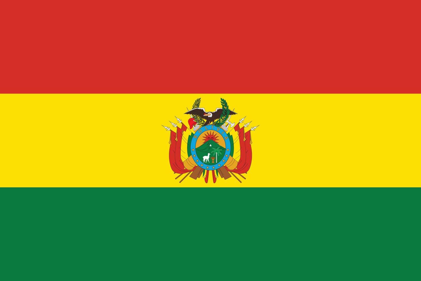 de nationale vlag van Bolivia vector