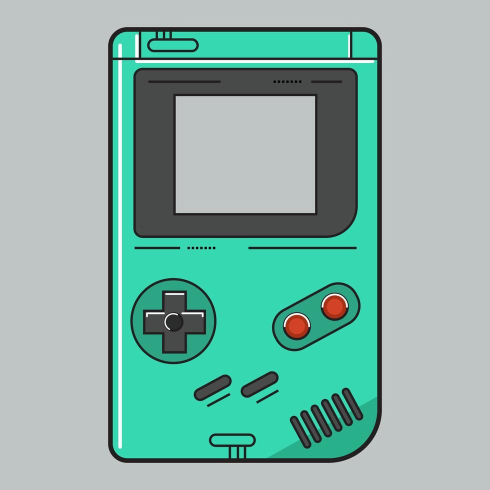 game boy platte ontwerpconsole vector