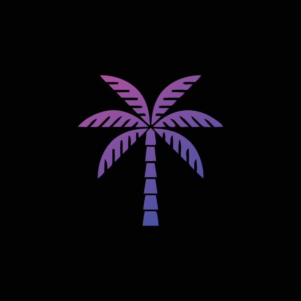 palmboom zomer logo sjabloon vectorillustratie vector