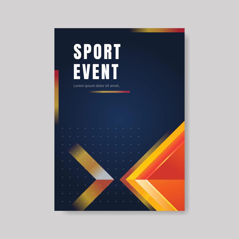 sportevenement poster sjabloon. -vector. vector