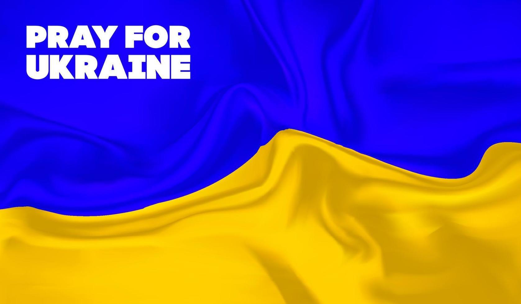 blauw gele oekraïense vlag met stop oorlog in oekraïne belettering. stop de russische agressie tegen oekraïne. vector